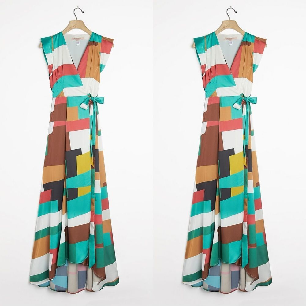 Anthropologie Alfonsine Wrap Maxi Dress x Hutch